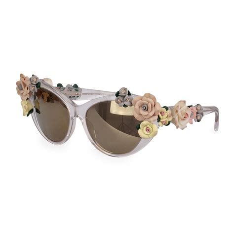 dolce gabbana sunglasses with flowers|authentic dolce and gabbana sunglasses.